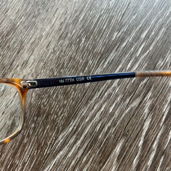 EUC NW77th Eyewear‎ Tiny Socks Eyeglasses Tortoise Blue Square Frame Trendy Chic main image 6